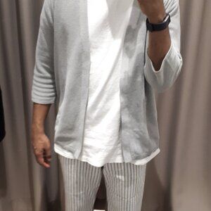 Japanese Brand - Vintage 3/4 Sleeve Fine Knit Cardigan